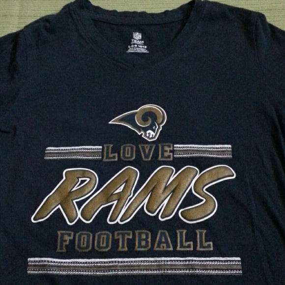 NFL LOS ANGELES RAMS FOOTBALL TEAM LOVE RAMS TOP - Picture 1 of 6